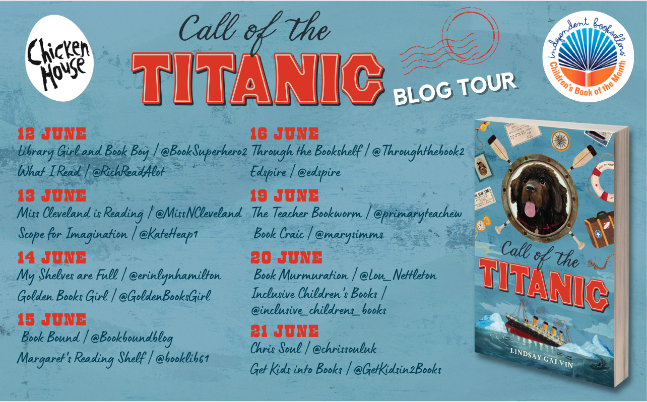 call of the titanic blog tour banner